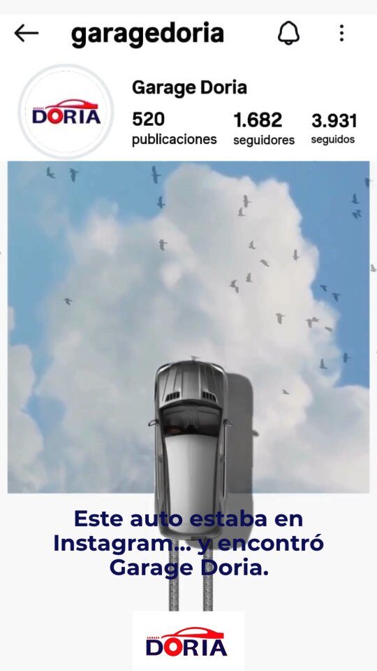 Instagram post from garagedoria. This post is in position 1.